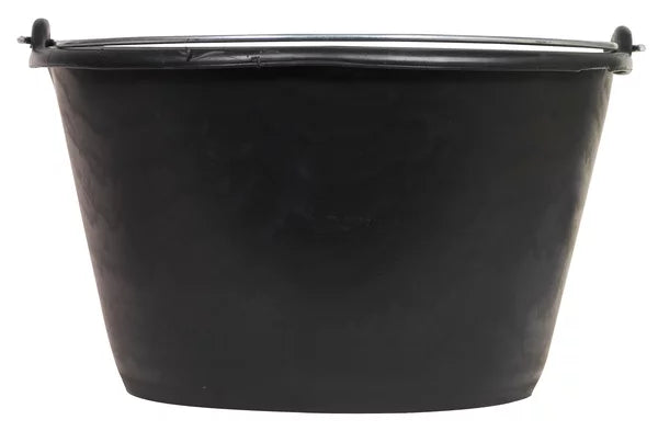 Tétiblue plastic calf bucket with handle | black (16 L) | scale 15 L