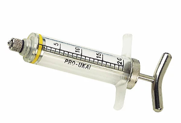 Demaplast metal dosing syringe with Luer-Lock connection (10 ml)