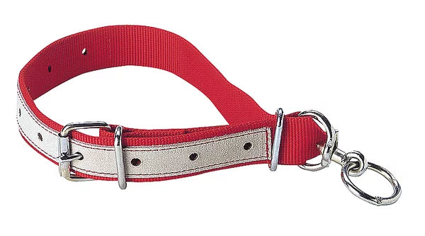 KAMER nylon calf neck strap | leather reinforced (80 cm) | red