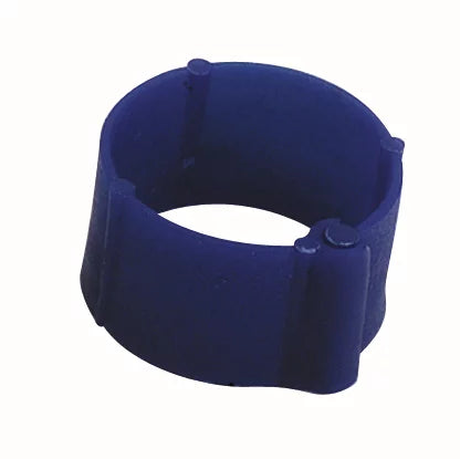 Plastic poultry clip ring (100 pieces) | √∏ 12 mm | blue