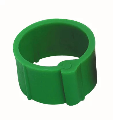 Plastic poultry clip ring (100 pieces) | √∏ 12 mm | green