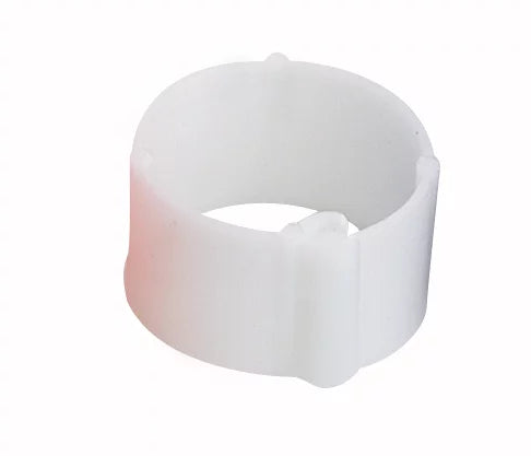 Plastic poultry clip ring (100 pieces) | √∏ 16 mm | white