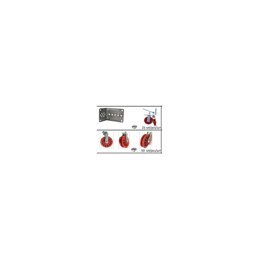 Pulley 90mm nylon with 45° mounting - Ballyholland Poultry
