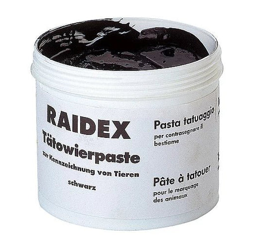 RAIDEX Tattoo ink for pigs (600 g can) | black - Ballyholland Poultry