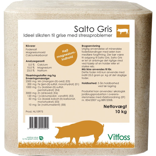 Salto Gris mineral lick stone for pigs with high magnesium content.