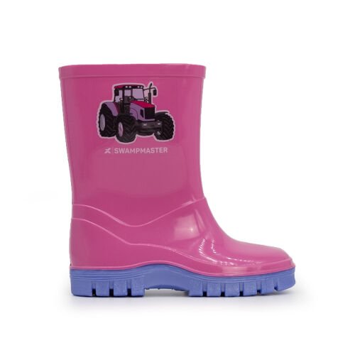 Swampmaster Junior Tractor Wellington Boot Navy/Red - Ballyholland Poultry