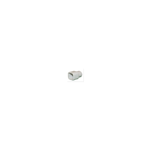 Transition piece pipe round 22x22 fi 25mm, white - Ballyholland Poultry