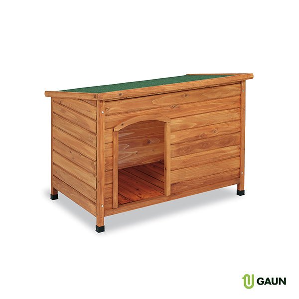WOODEN KENNEL FLAT ROOF LARGE - Ballyholland Poultry